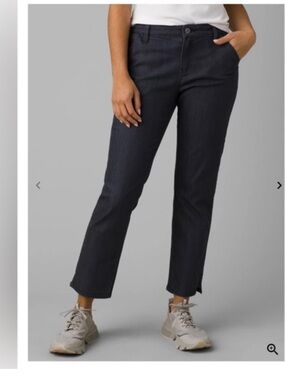 NWT Women’s Prana Kayla Crop Chino Jeans, Size 10, Dark Wash